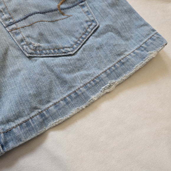 VTG 90s American Eagle Distressed Denim Mini Skirt Size 10 Dated 1999 - Picture 9 of 15